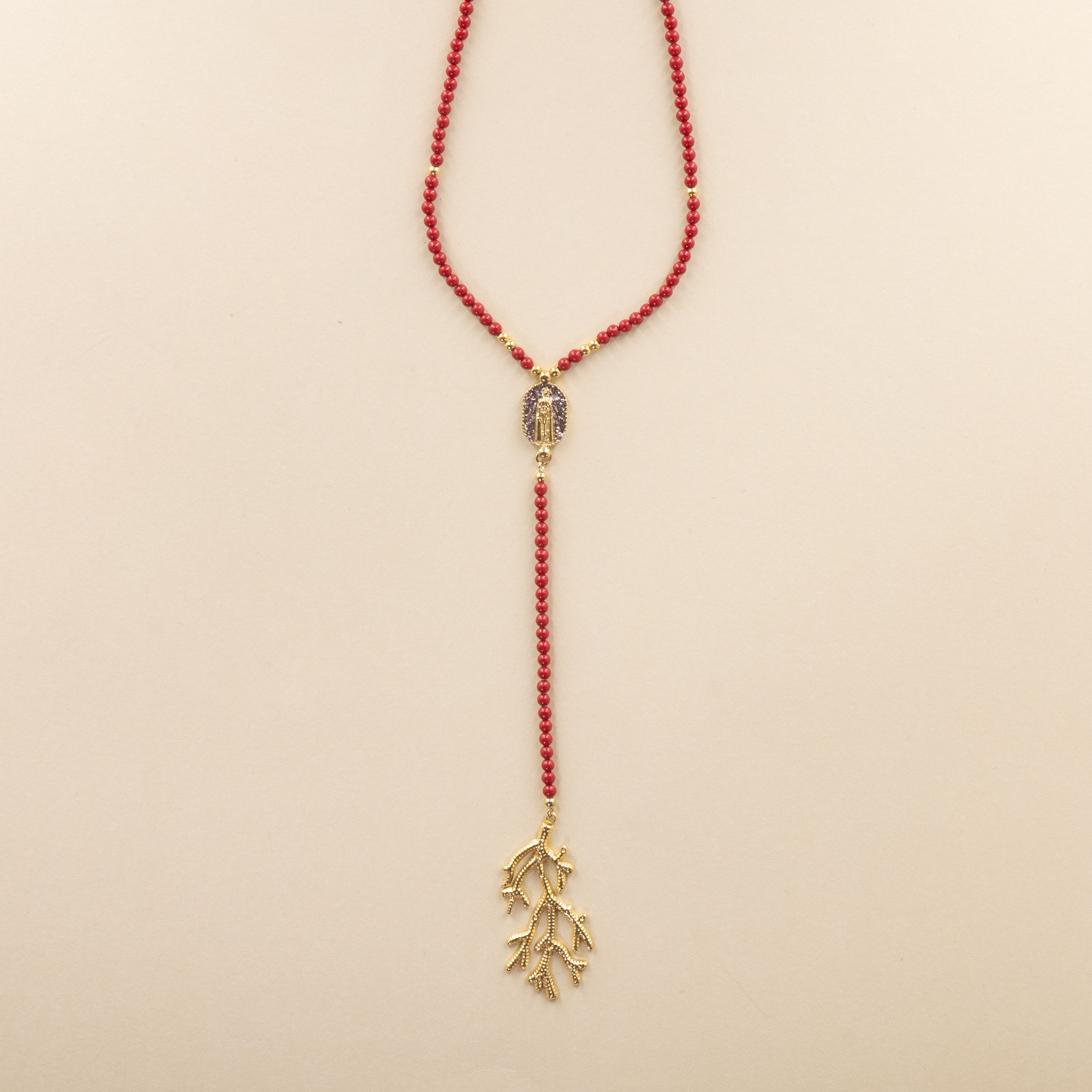 Chapelet Kallisté Corail Madone Mordoré