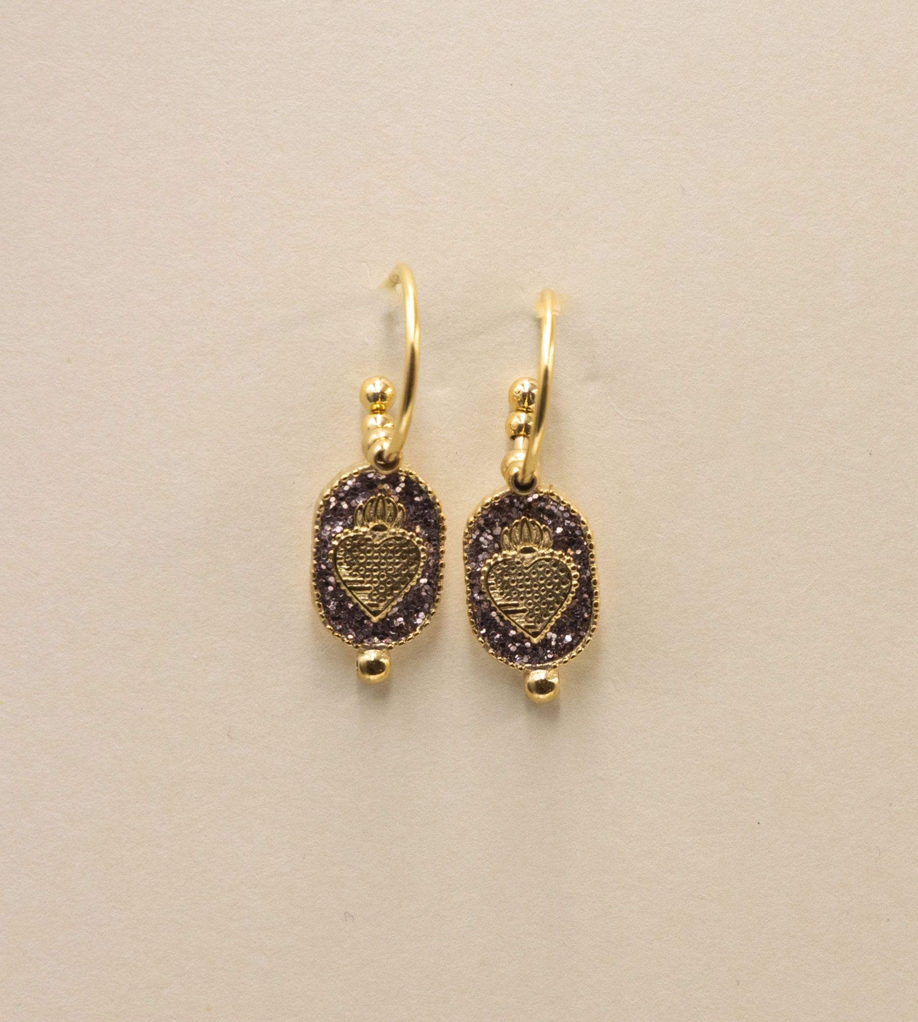 Boucles d'oreilles Ex Voto Mordoré