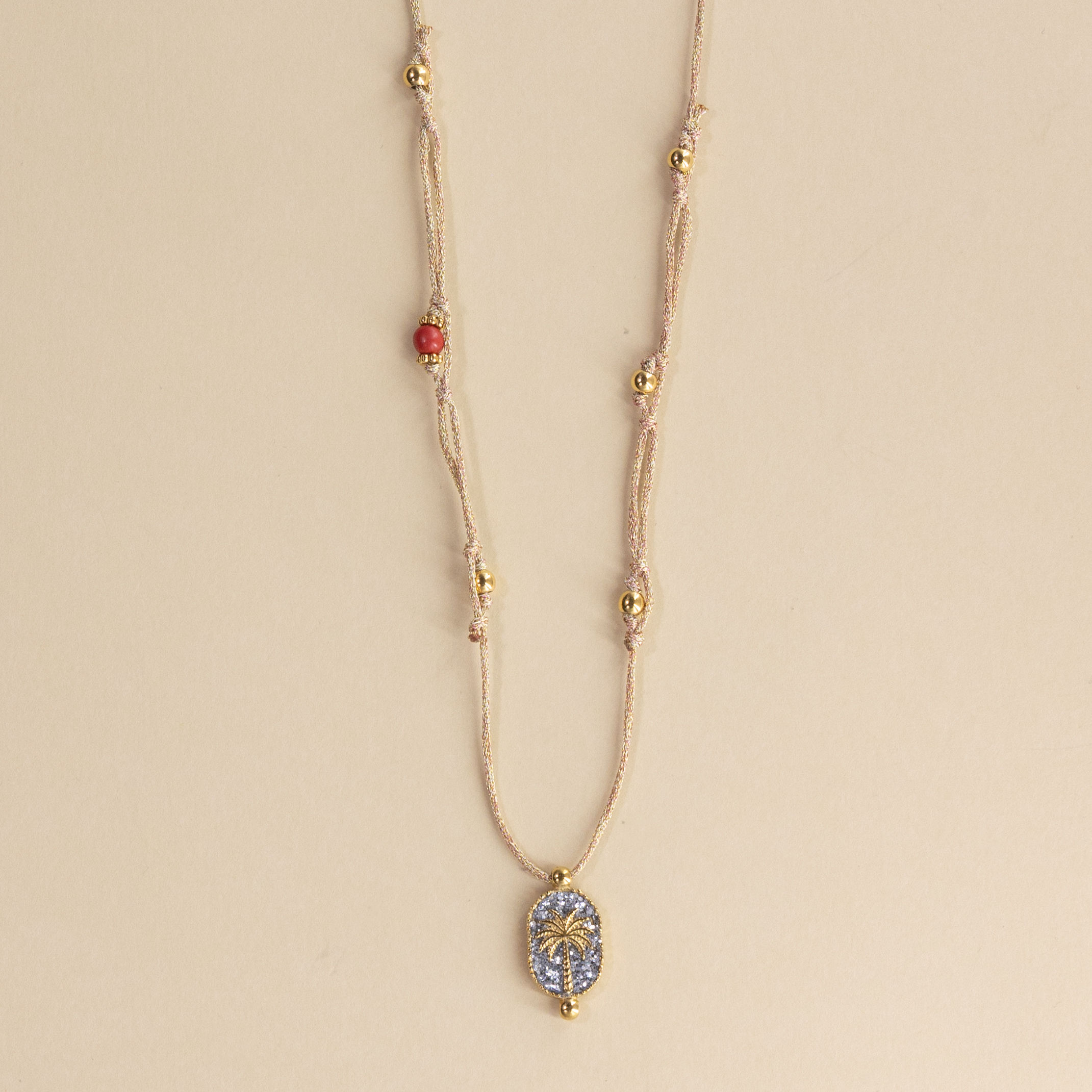 Collier Nonza Palmier Argent