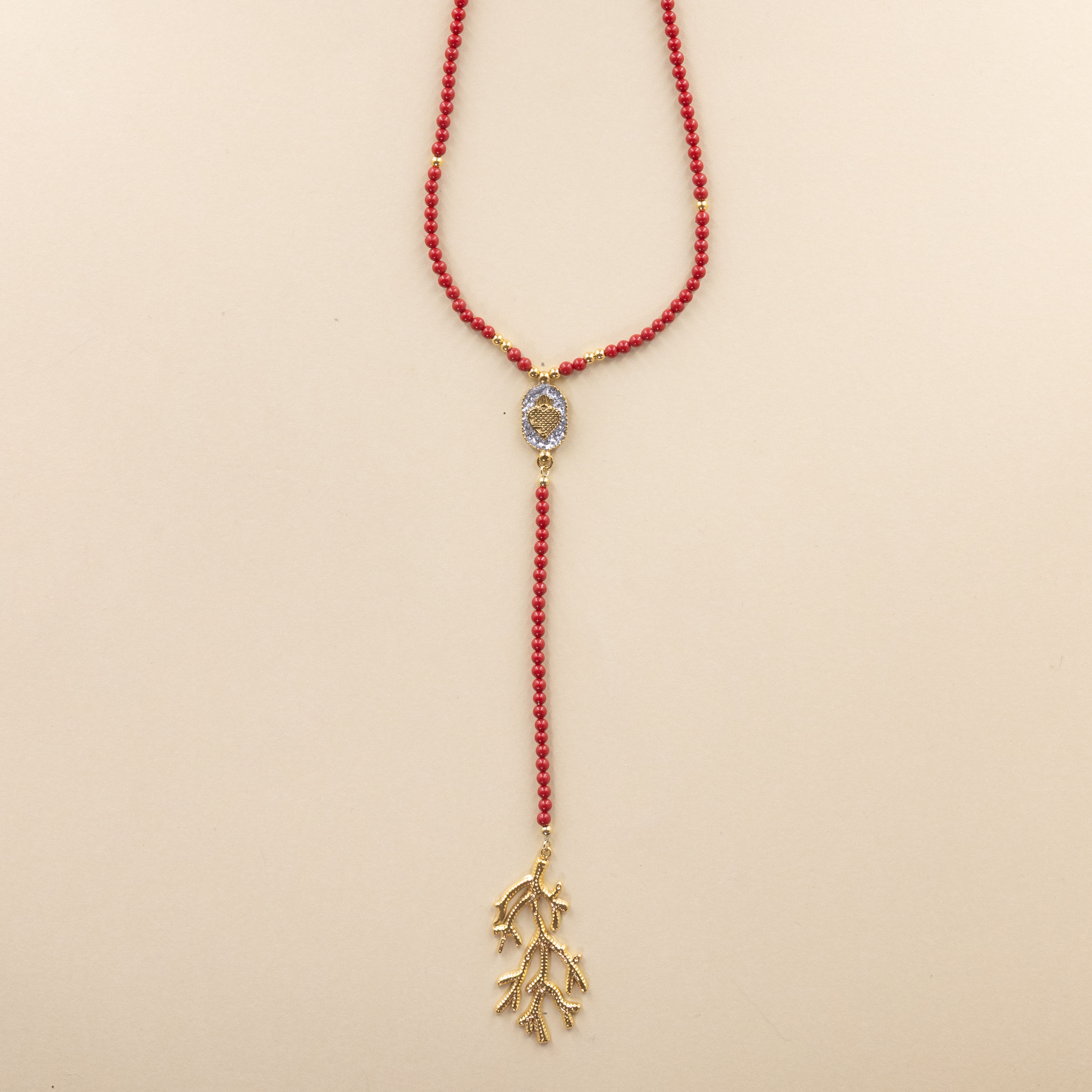 Chapelet Kallisté Corail Ex Voto Argent