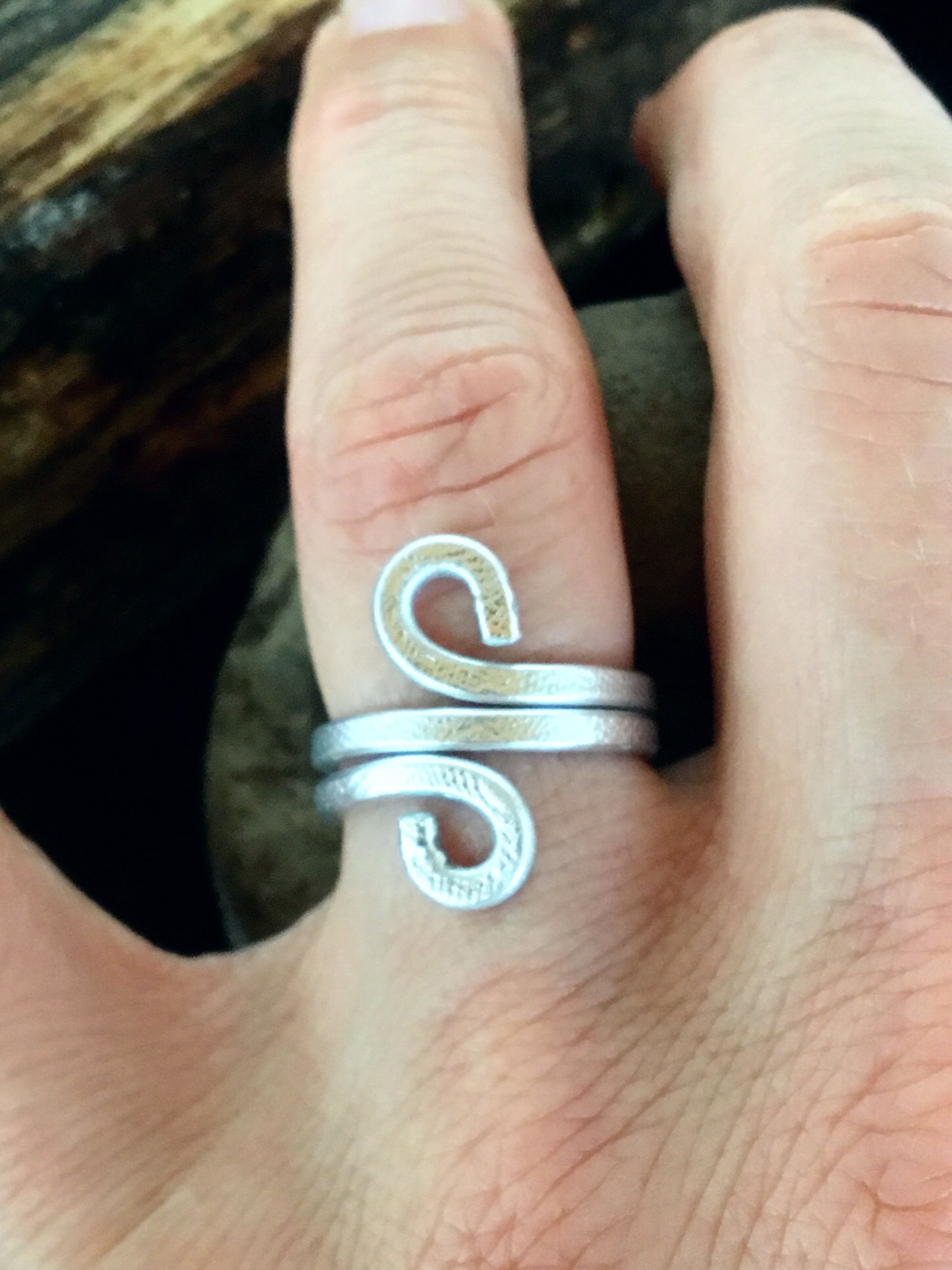 Ethereal Esther Ring - Infinity - Aluminum Silver