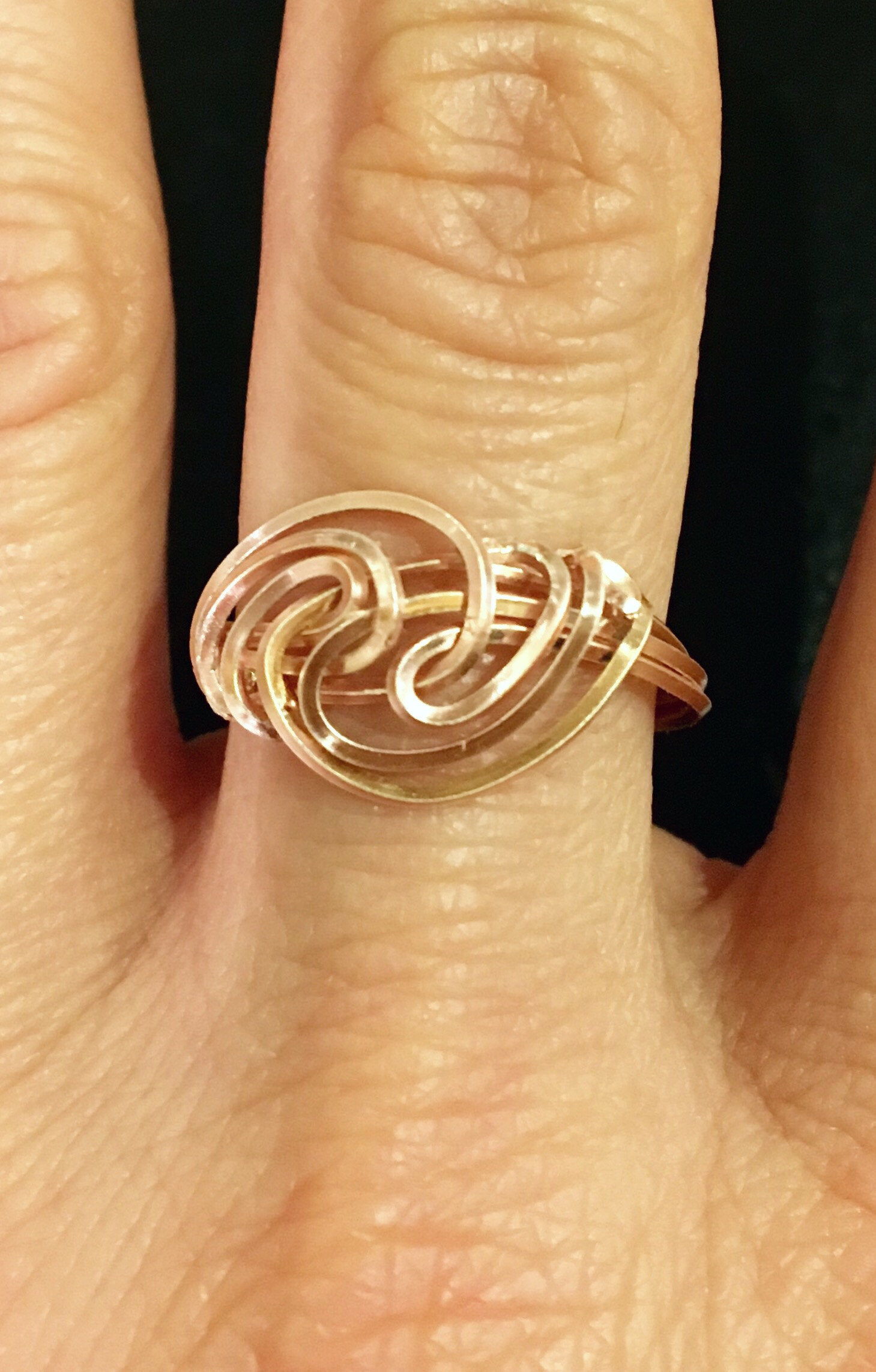 Candid Claire Ring - Silver Plated Rose Gold color