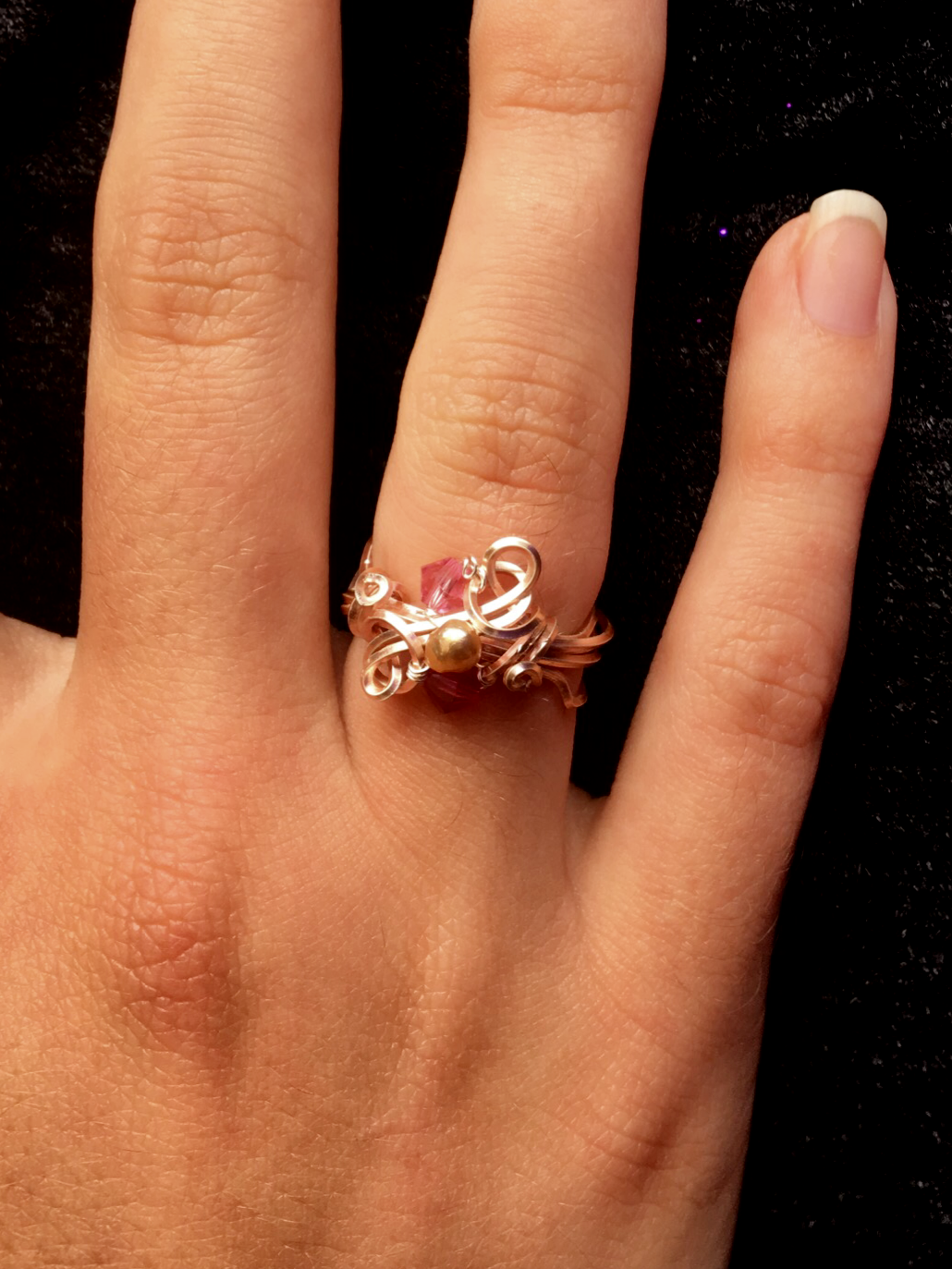 Dainty Deva Ring - Rose Gold color