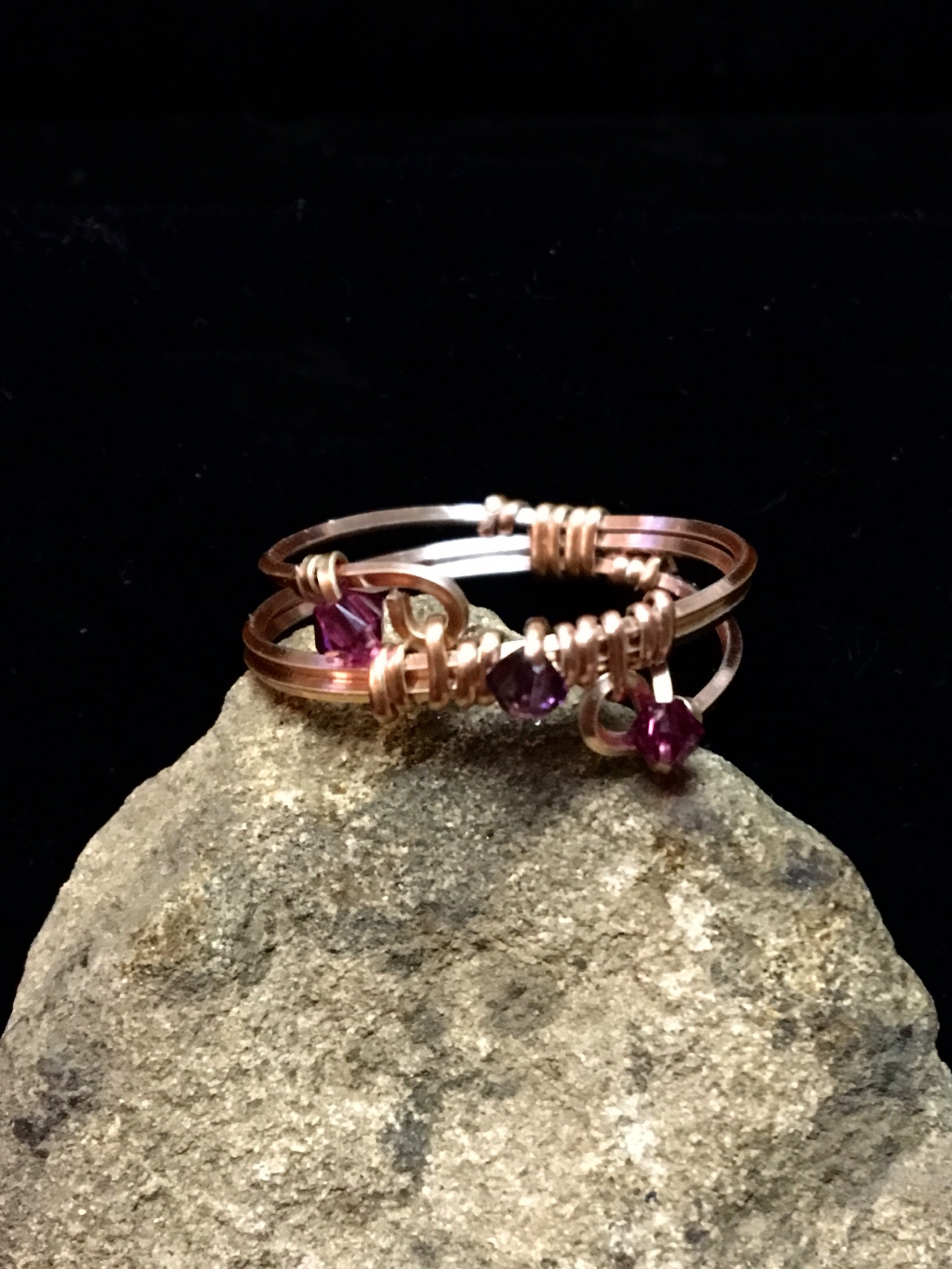 Dainty Deva Ring - Silver Plated Rose Gold Color
