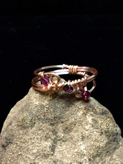 Dainty Deva Ring - Silver Plated Rose Gold Color