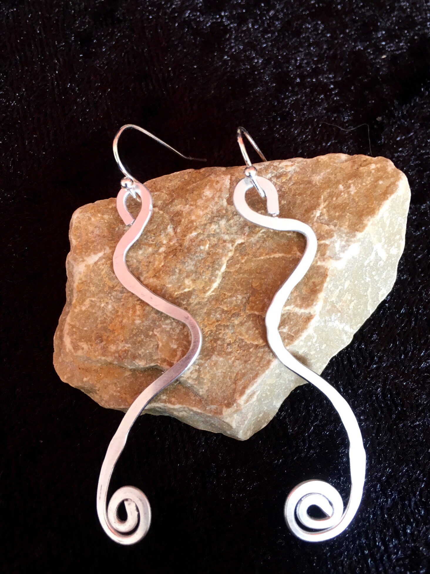 Ethereal Esther Earrings - long swirl