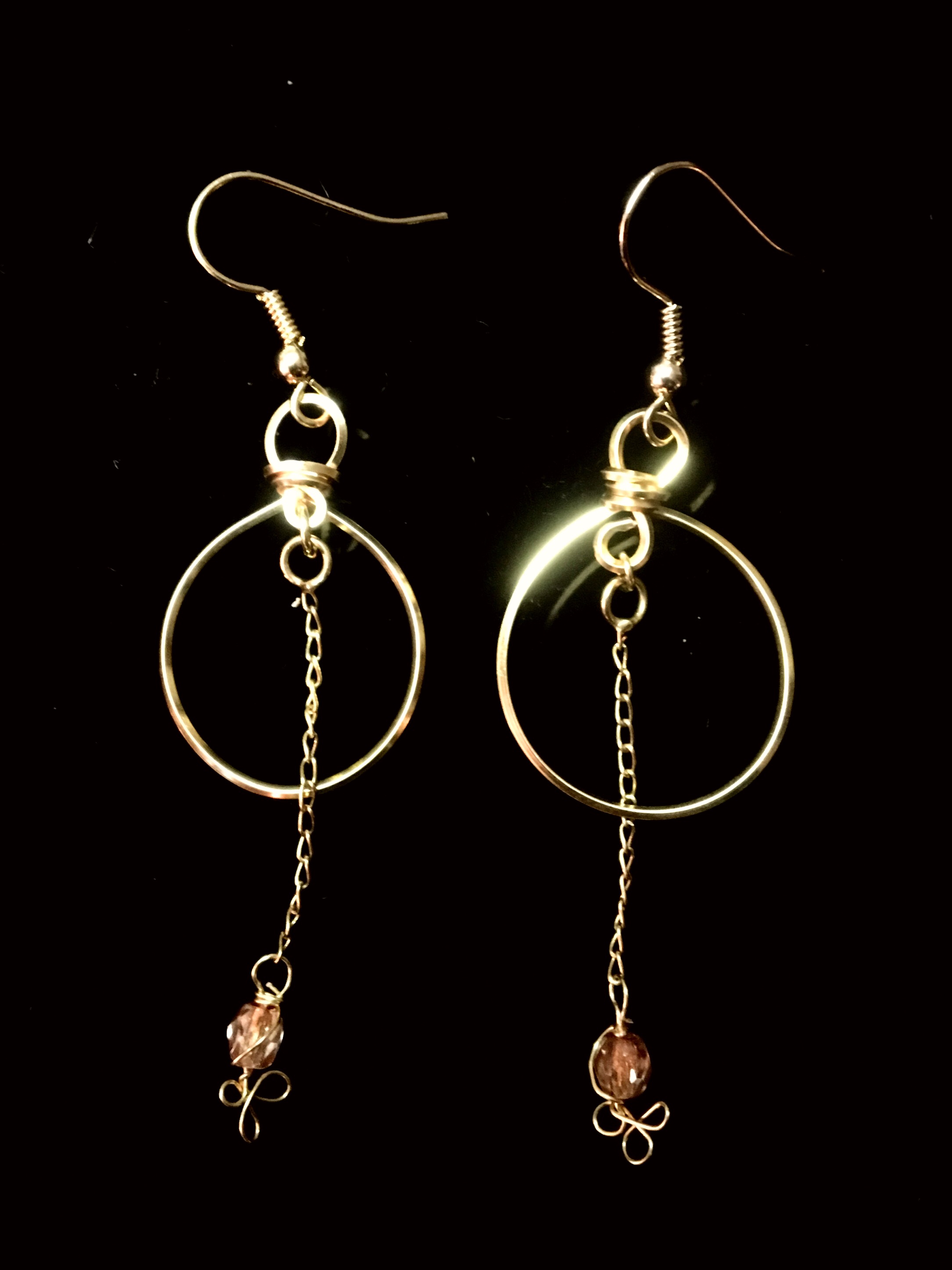 Candid Claire Earrings - Loop - silver plated gold color