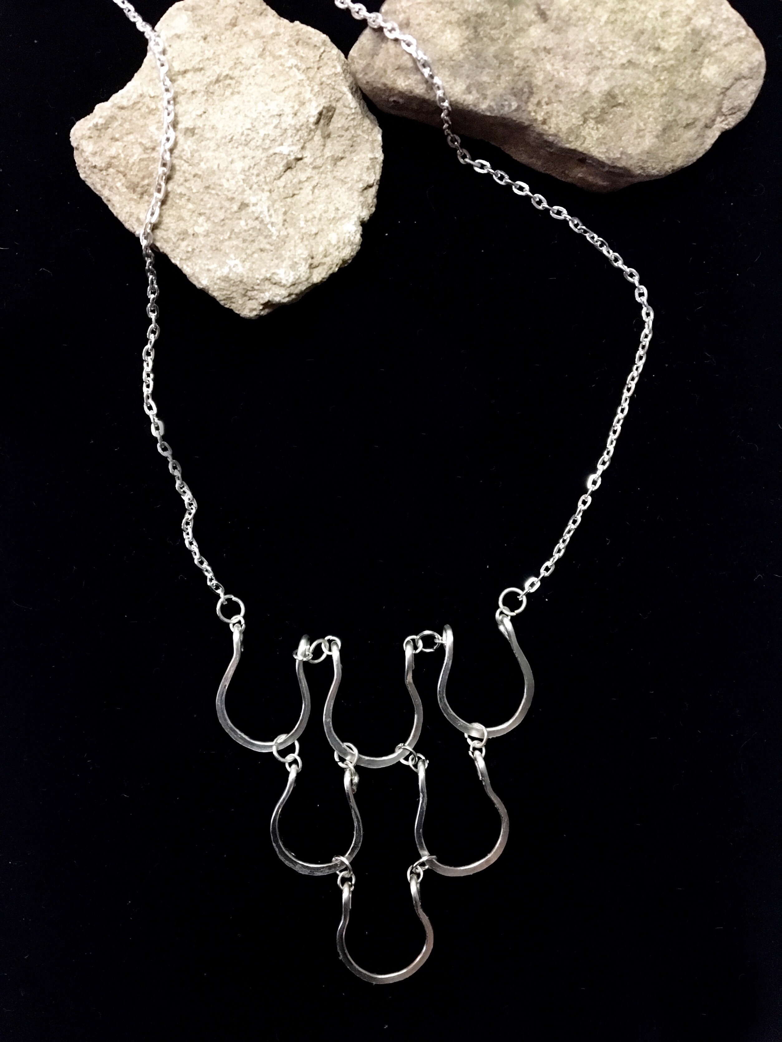 Candid Claire Necklace - Drops - Silver Plated