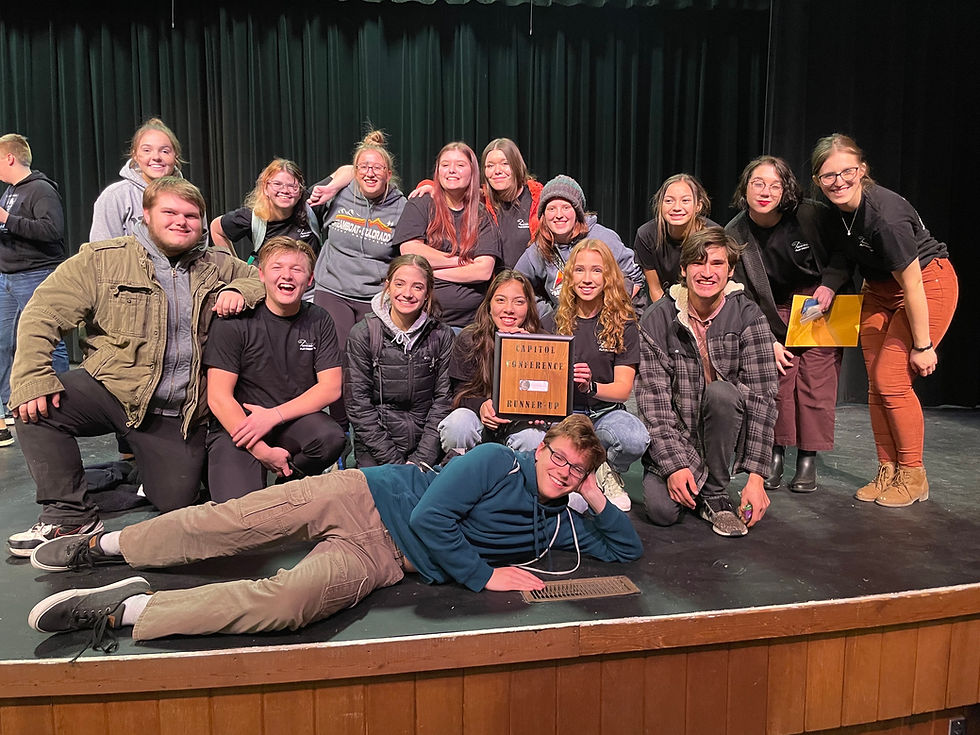Placing Runner-Up at NSAA Class B Capitol Conference for "The 146 Point Flame"
