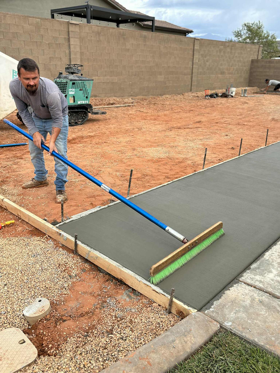 concrete walkway st george ut