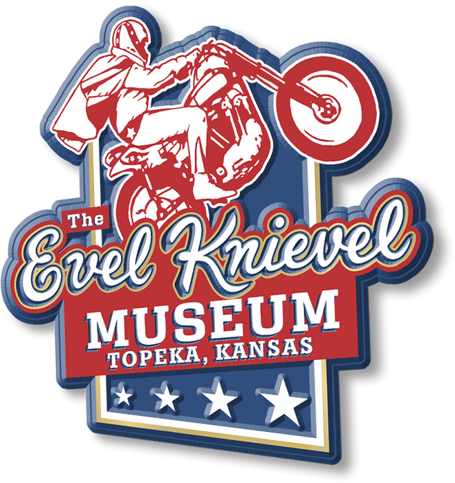 Evel Knievel on a motorcycle, The Evel Knievel Museum, Topeka, Kansas