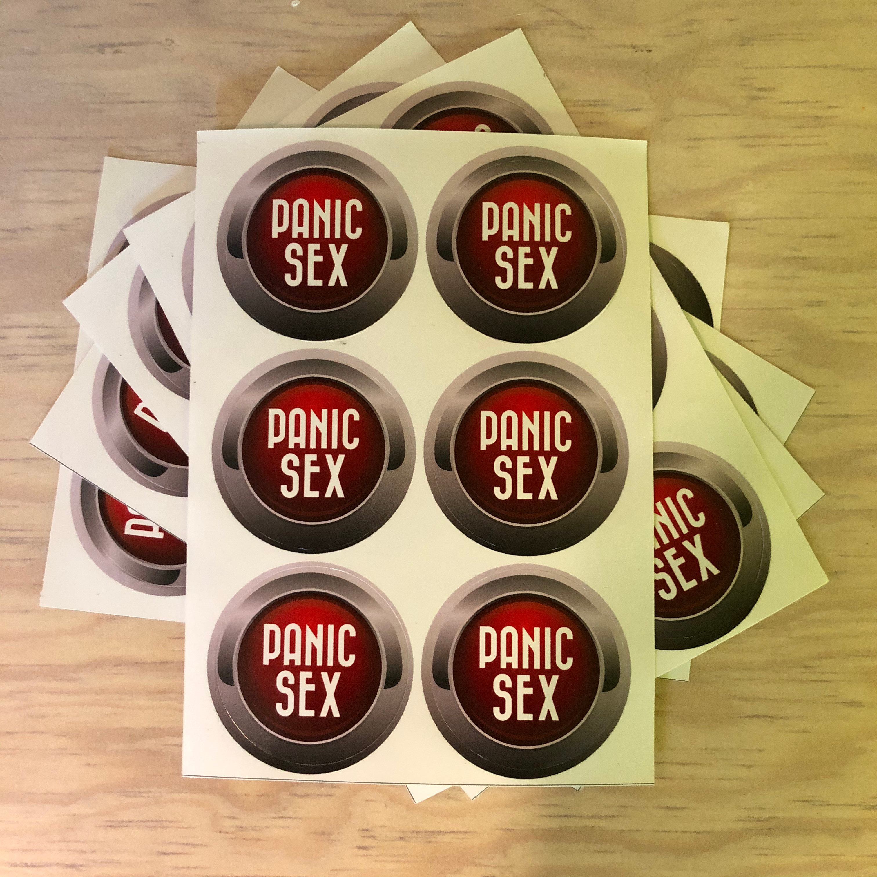 Sticker botón de pánico