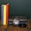 Thumbnail: An attractive set of 6 black hand decorated coasters, matching lidded box