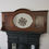 Thumbnail: A huge, heavy, bold, hand crafted mantelpiece oval mirrored
