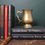 Thumbnail: An antique, solid brass beer tankard with styalised handle full body