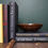 Thumbnail: An antique, brown stained treen bowl, charmingly distressed