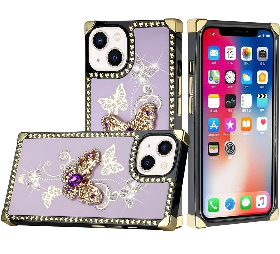 Thumbnail: iPhone 13 Pro Garden Butterflies Purple