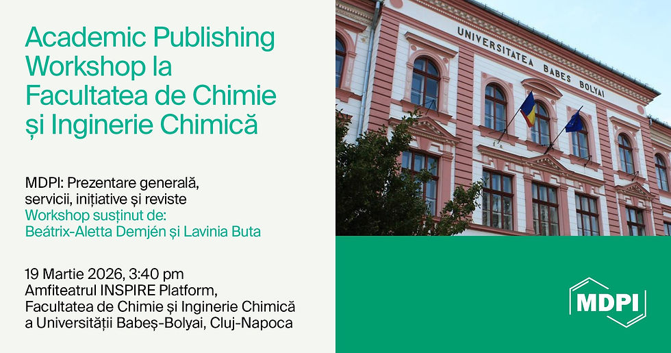 MDPI România a susținut un workshop în cadrul conferinței CoFRO II