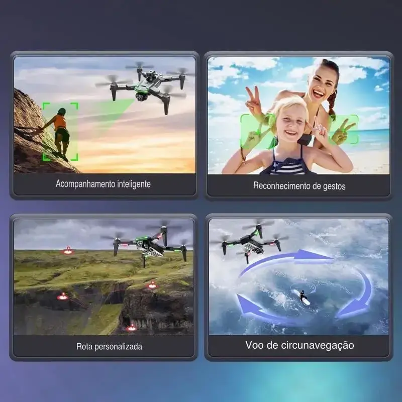 Miniatura: Drone Com Duas Câmeras 8K S166 Gps Maps Wifi 5G Mw - RC Código adk98a12hdRC