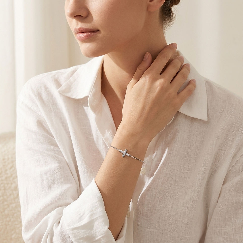 Thumbnail: Cross-shaped bracelet