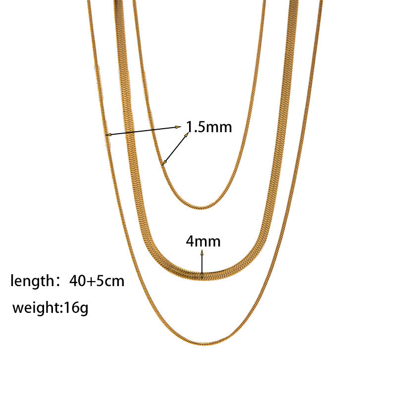 Thumbnail: Double Layer Geometric Pendant Necklace