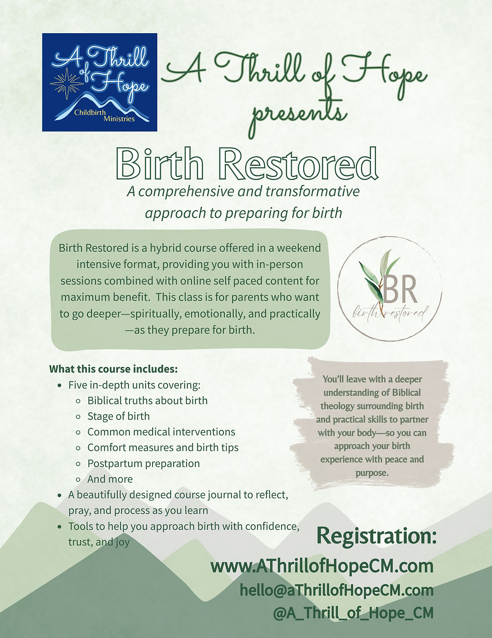 Birth Restored Childbirth Education