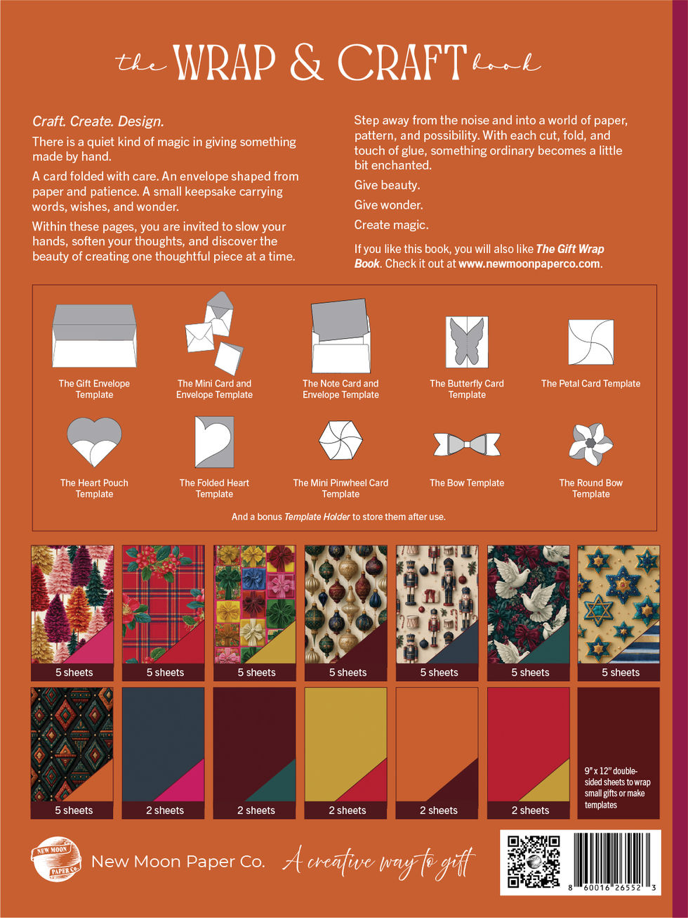 CELEBRATIONS Wrap & Craft Book overview with festive wrapping paper designs and coordinating colors