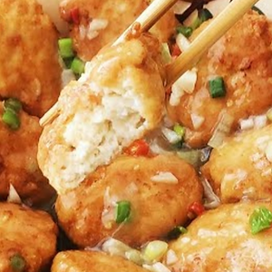 蟹肉琵琶豆腐