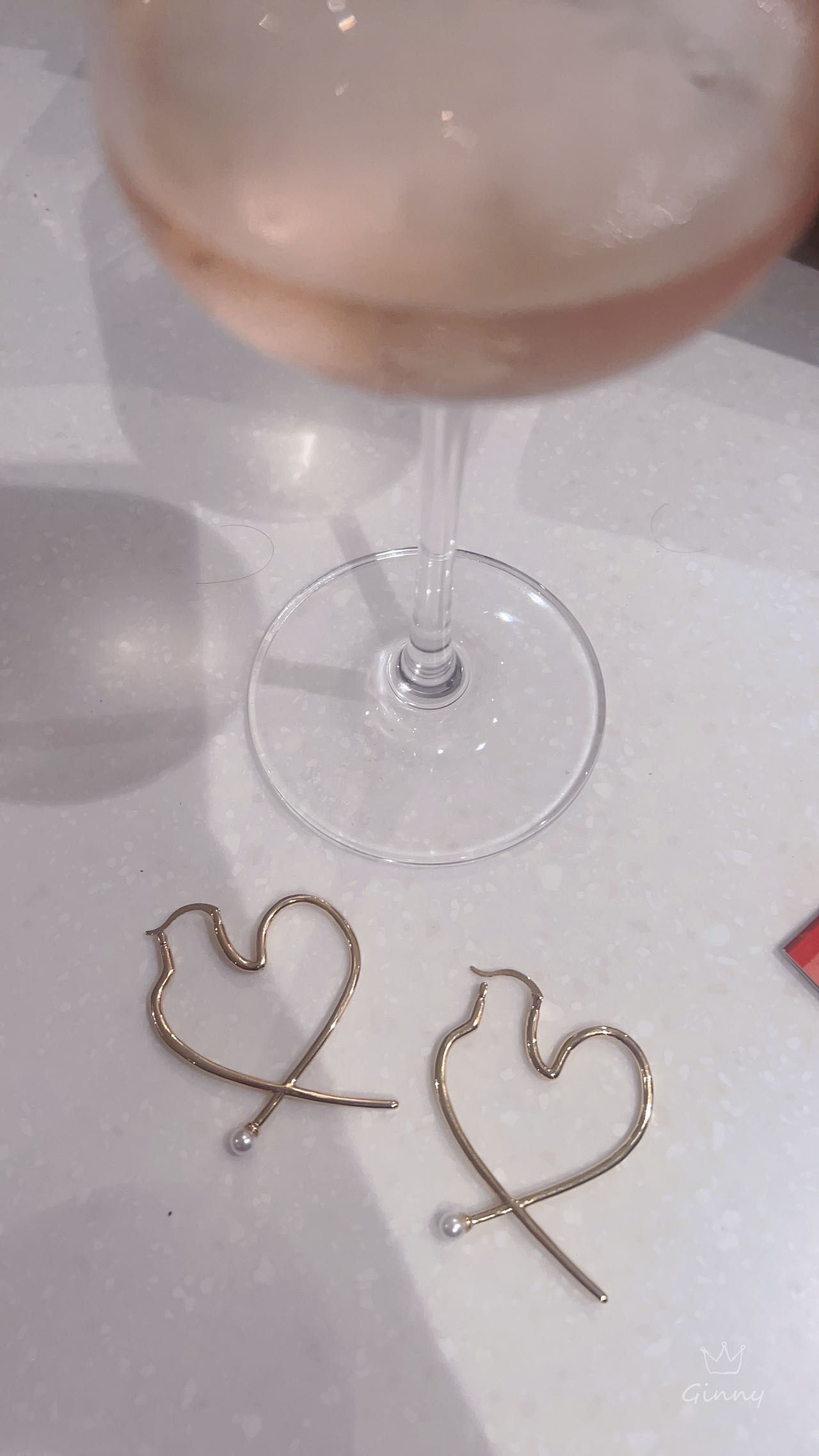 Gold Plated Heart Shape Earring
