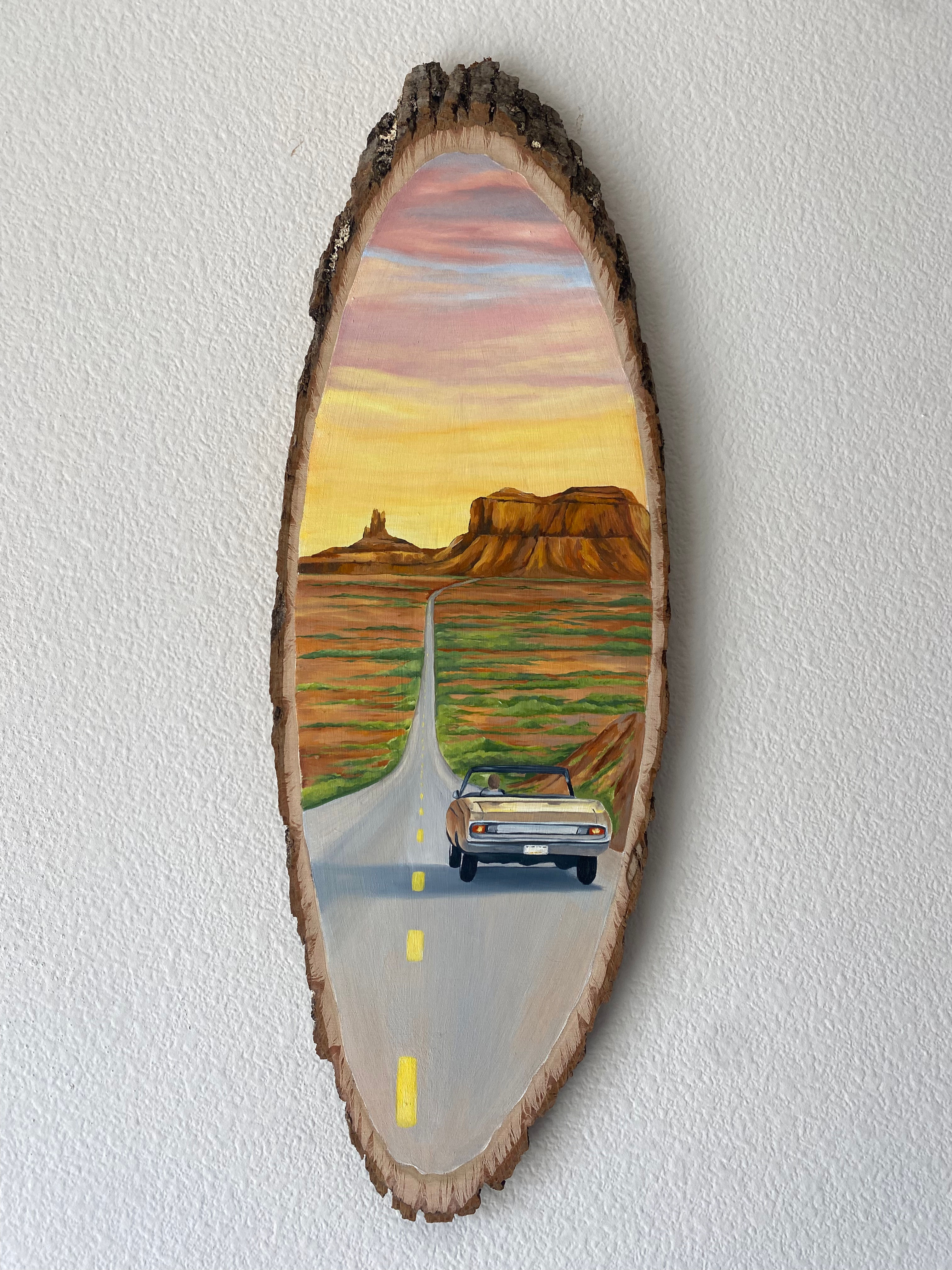 Where the desert road goes 