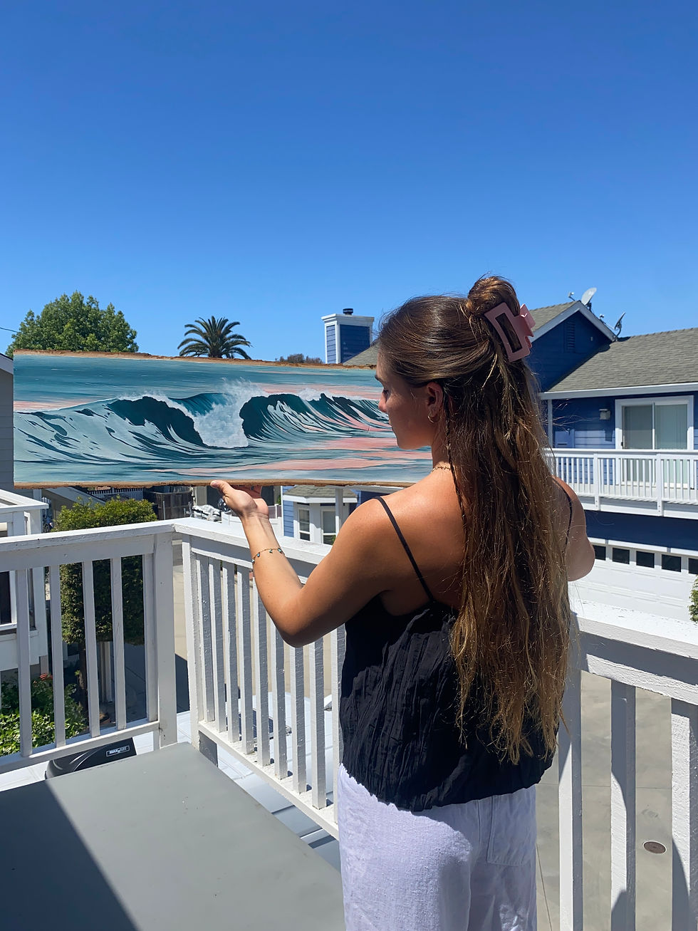 Thumbnail: Where I belong original oil painting on wood 