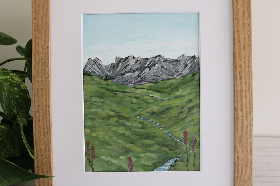 Thumbnail: Among the Mountains original painting 
