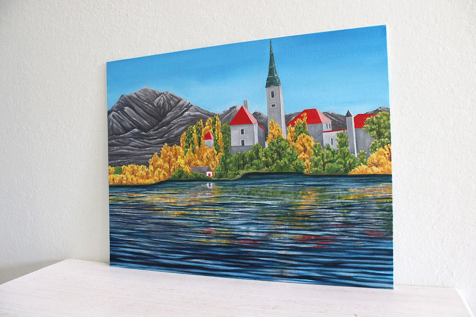 Thumbnail: LAKE BLED original oil painting 