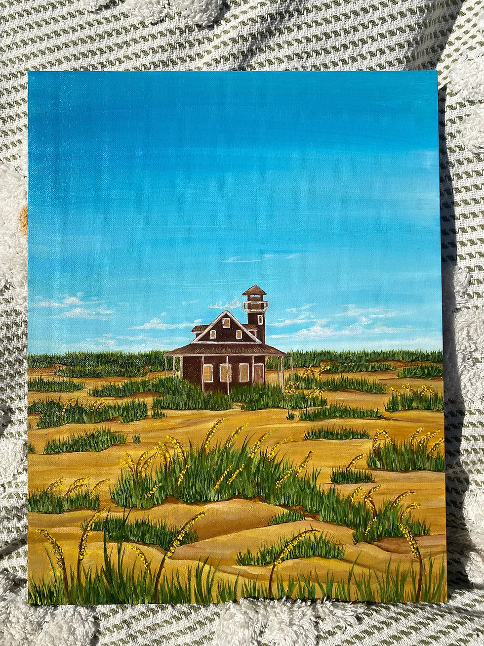 Thumbnail: LONELY HOME original oil painting 