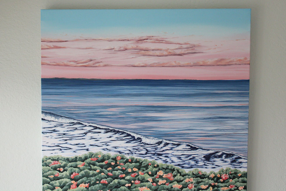 Thumbnail: Living in Pink original oil painting 