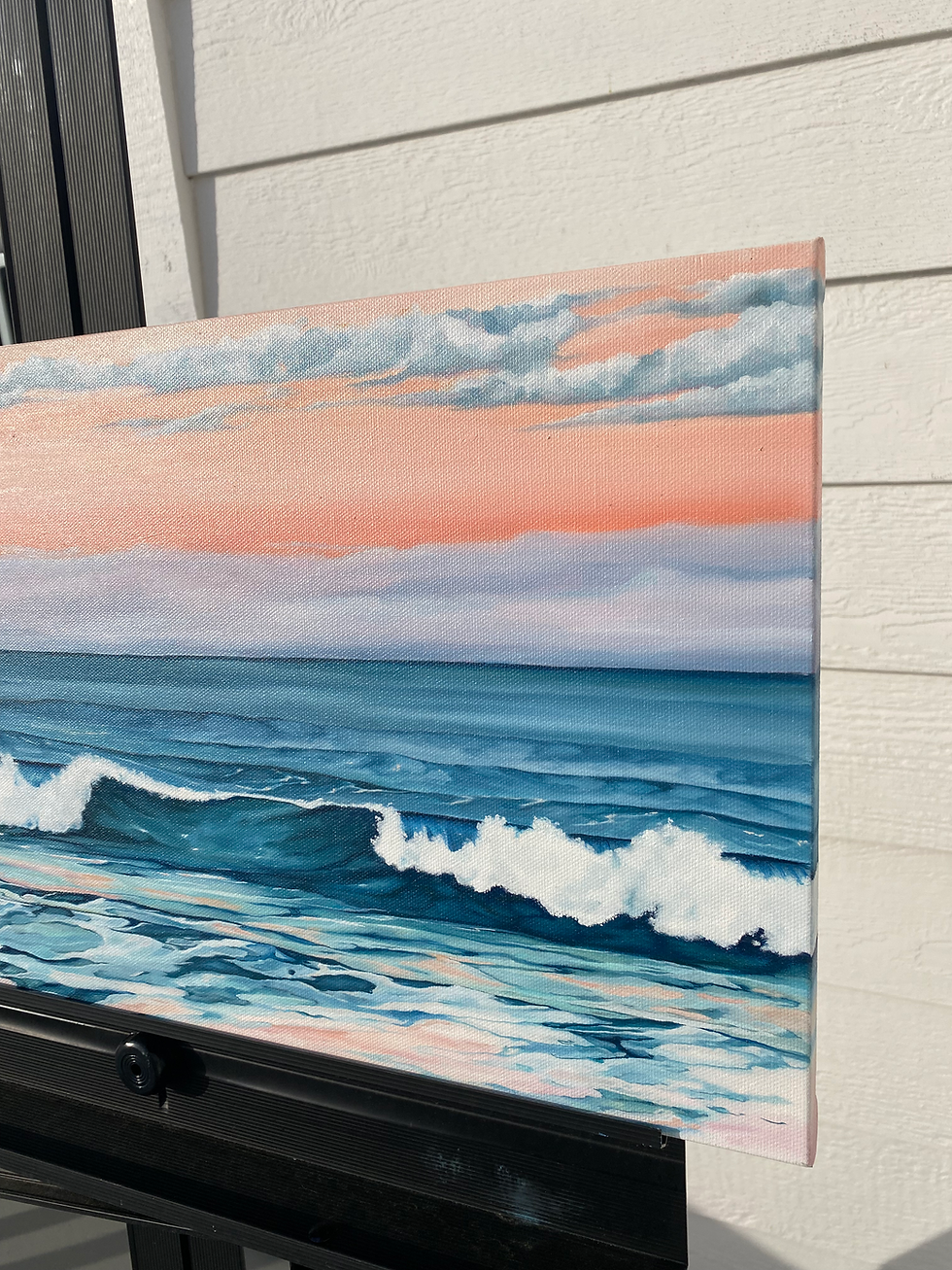 Thumbnail: Ocean Pastels original oil painting on canvas 