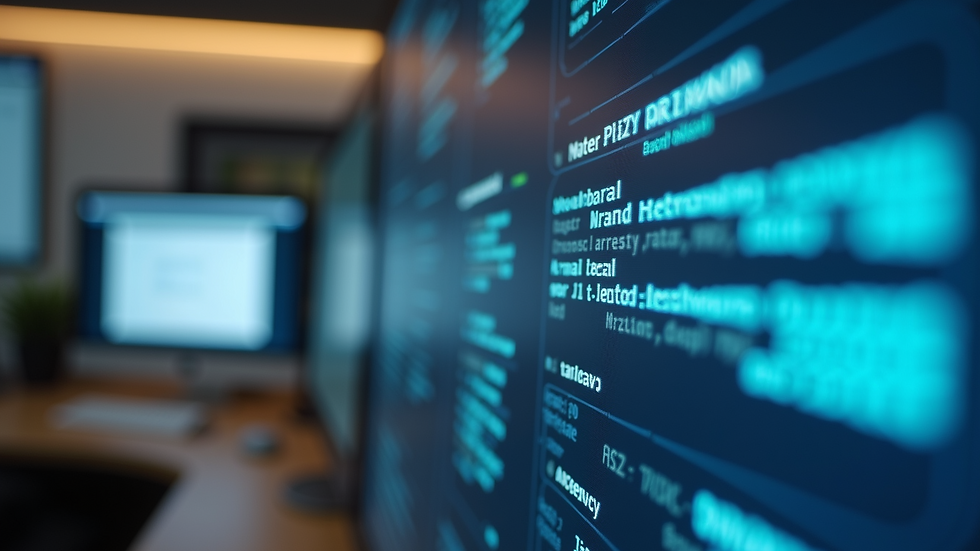 Close-up view of a computer screen showing an interactive compliance training module