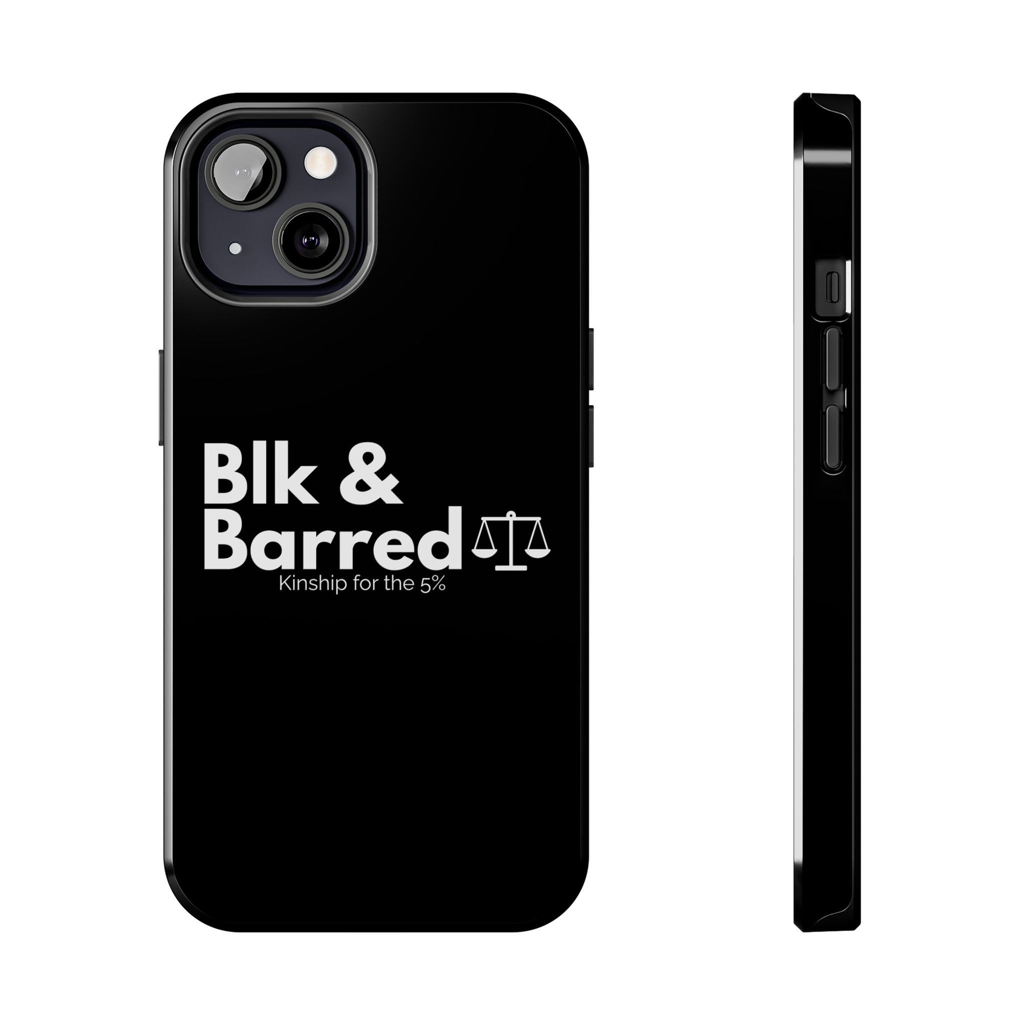 Tough Phone Case Blk & Barred Design Stylish Protection Unique Trendy Gift Idea