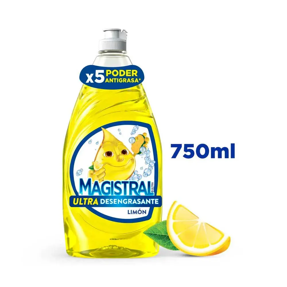 Detergente Líquido Magistral Limón Ultra 750 Ml