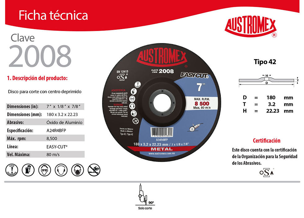 Miniatura: Disco Easy-Cut para Metal