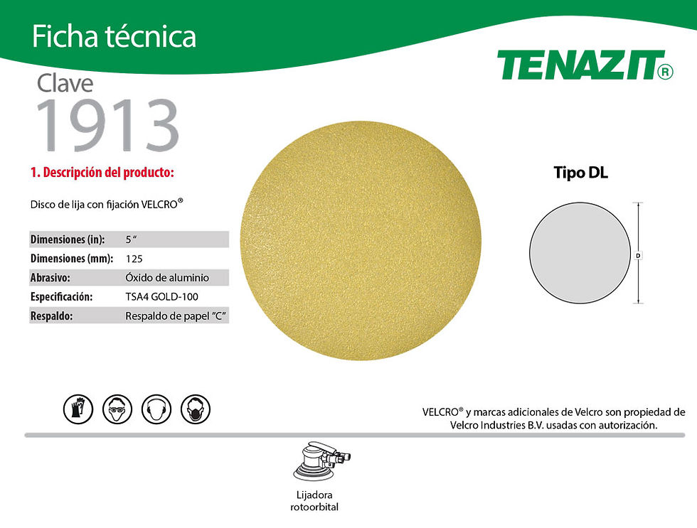 Miniatura: Disco de Lija Autoadherible TSA4 Gold para Uso general