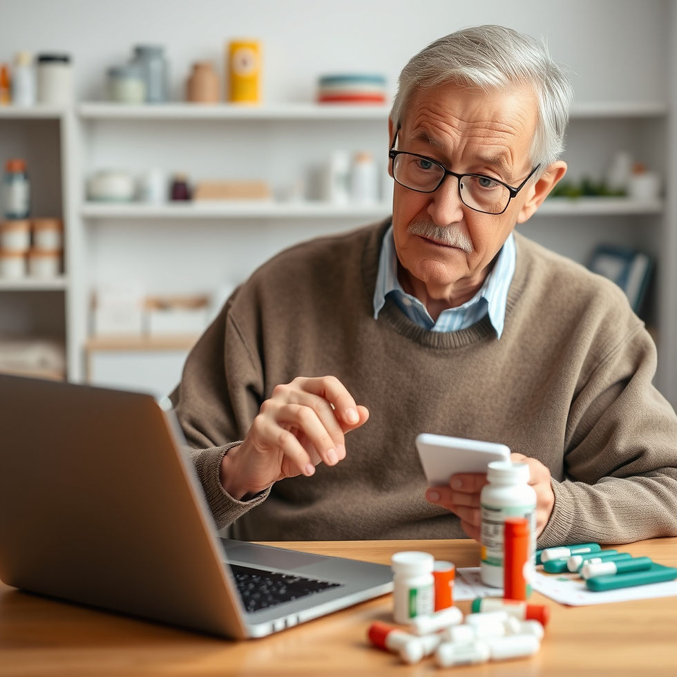 an old patient having a hard time ordering medications infront of a laptop.jpg