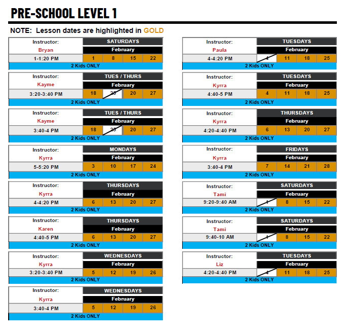 PRE-SCHOOL LEVEL 1: Introduction to Water Skills