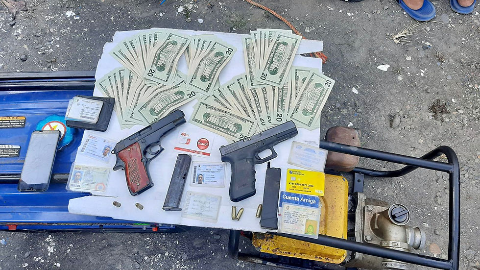 Armas incautadas