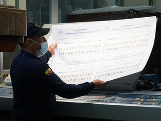 La impresión de papeletas electorales alcanzó un avance del 43,23 %