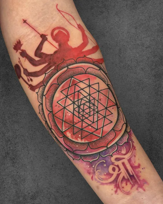 sri yantra tattoo