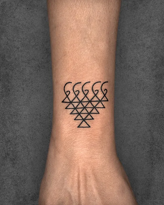 saraswati yantra tattoo