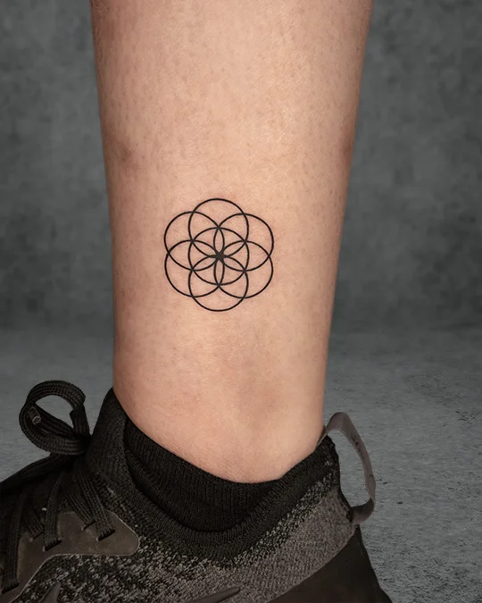 small seed of life tattoo