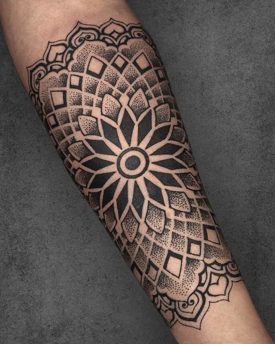 intricate mandala tattoo