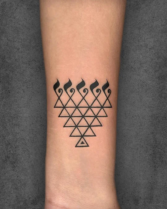 saraswati yantra tattoo